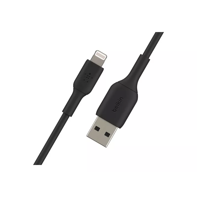 BELKIN PVC USB kabelis USB-A – Lightning, 1 m, juodas