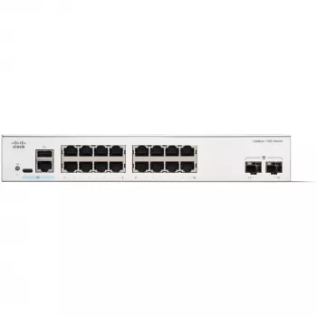 Valdomas jungiklis Cisco Catalyst 1300-16T-2G — 16x Gigabit RJ-45, 2x 1GE SFP, L2/L3