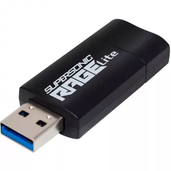 USB atmintukas PATRIOT Rage Lite 1TB 120 MB/s USB 3.2 ištraukiamas Juodas (PEF1TBRLB32U)