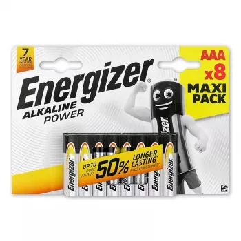 Šarminės AAA baterijos Energizer E92 — 8 vnt. lizdinėje pakuotėje