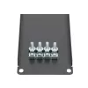 Extralink Front Blank Panel 2U 19 colių juodas plieninis aklinis skydas