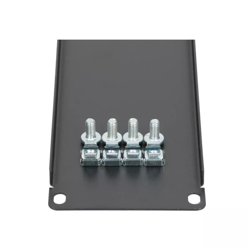 Extralink Front Blank Panel 2U 19 colių juodas plieninis aklinis skydas
