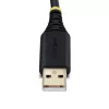 StarTech.com 13ft (4m) 2 prievadų USB į nuoseklųjį adapterio kabelis, keičiami DB9 varžtai/veržlės, COM išlaikymas, USB-A į DB9 RS232, FTDI, 4 lygio ESD apsauga, Windows/macOS/ChromeOS/Linux – tvirta TPE konstrukcija