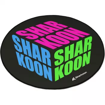 Kėdės kilimėlis Sharkoon SKILLER SFM11 Cube mėlynas/žalias/rožinis poliesteris 1200x1200x5 mm