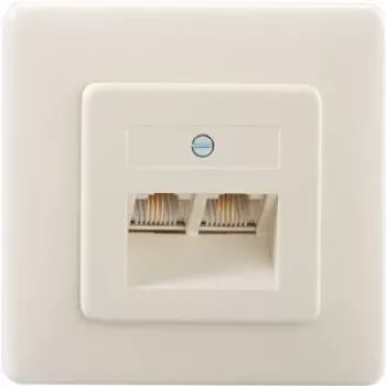 RJ-45 kištukinis lizdas Rutenbeck 13011240 Baltas