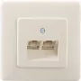 RJ-45 kištukinis lizdas Rutenbeck 13011240 Baltas