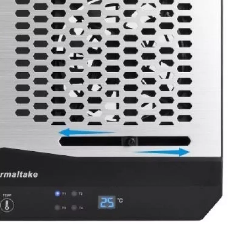Thermaltake Massive TM nešiojamojo kompiuterio aušinimo padas, 2 x 120 mm ventiliatoriai, CL-N002-PL12BL-A