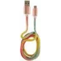 LC-Power USB kabelis USB-A į Micro-USB, 1m, vaivorykštinis blizgesys (LC-C-USB-MICRO-1M-3)