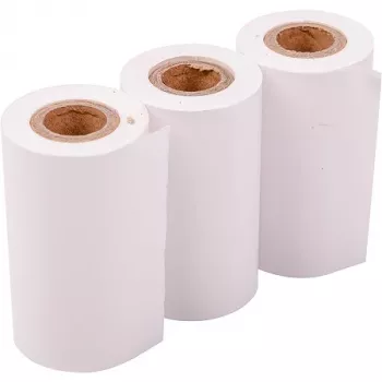 Hismart HS083403 termoetikečių popierius, 3 rulonai, 52 x D30 mm, baltas