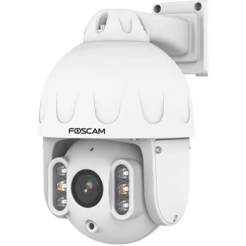Foscam SD8EP PoE stebėjimo kamera balta 8MP (3840x2160), maitinimas per Ethernet, pasukimo ir pakreipimo funkcija, 4x optinis priartinimas