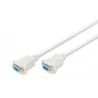 Assmann Zero-Modem jungiamasis kabelis, D-Sub9 F/F, 3,0 m, snap-hoods, be (AK-610100-030-E)