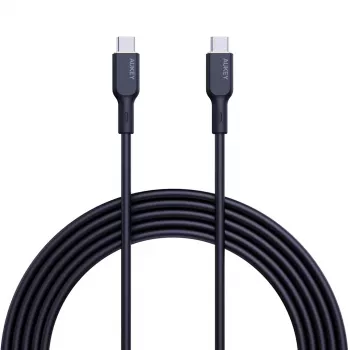 AUKEY CB-SCC241 USB-C į USB-C kabelis PD 240W 5A 20V 1m Nylon Juodas