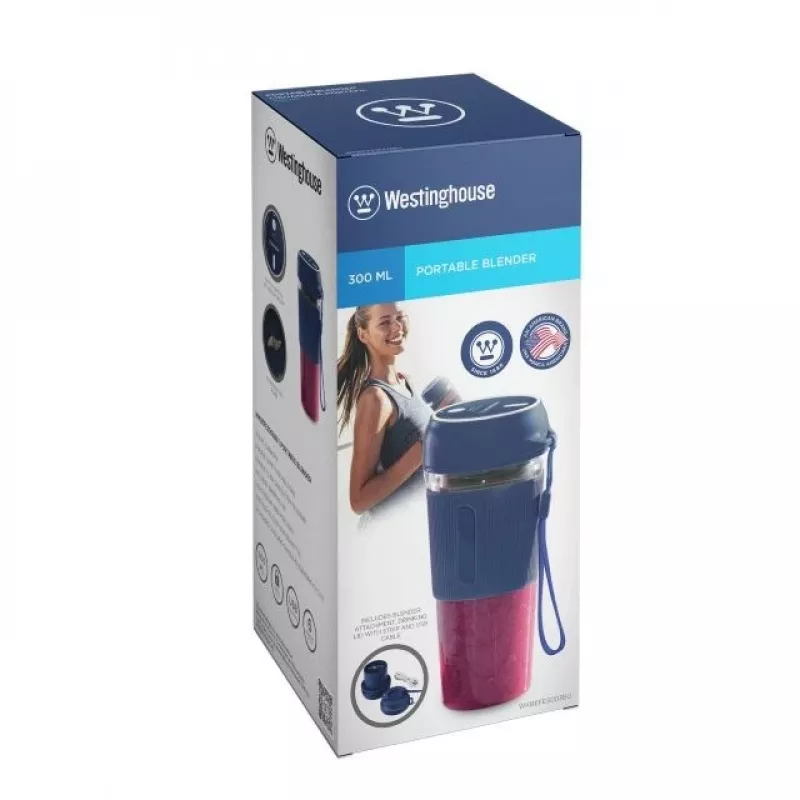 Belaidis blenderis Westinghouse WKBEFE3003BU – 300 ml talpa, nešiojamas, įkraunamas