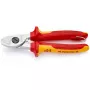 Knipex 95 16 165 T kabelių užspaudimo replės, juoda, geltona