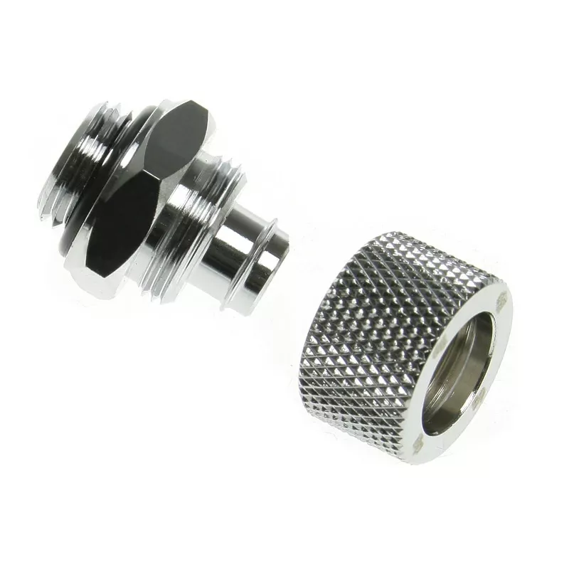 Žalvarinė jungtis BitsPower BP-WTP-C11J su nikelio-sidabro danga, 8/11 mm