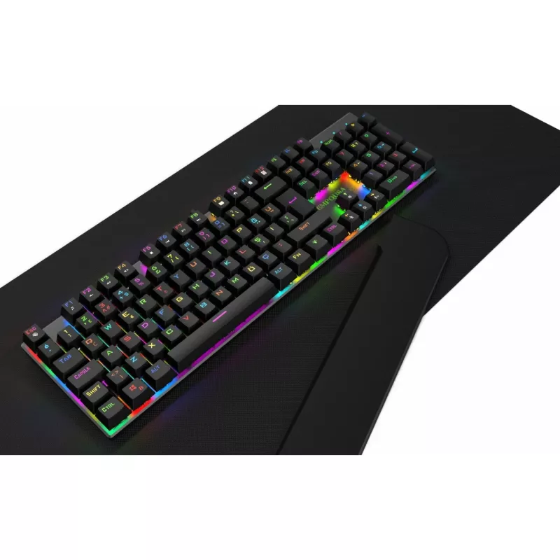 Incase Gaming Keyboard IKG-443 Mechaninė, RGB, vokiškas išdėstymas