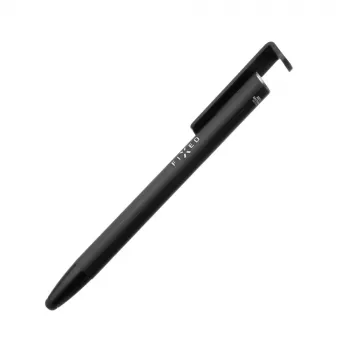 3-in-1 rašiklis su stilius ir stovu FIXED FIXPEN-BK — tušinukas, talpinis antgalis, integruotas stovas, juodas