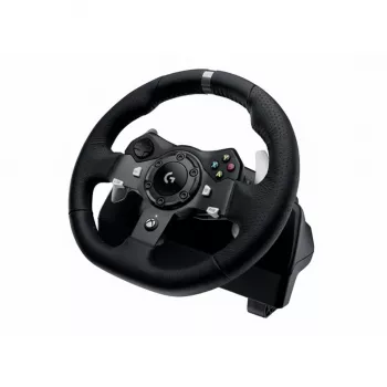 Vairas su pedalais Logitech G920 Driving Force Racing Wheel baltas