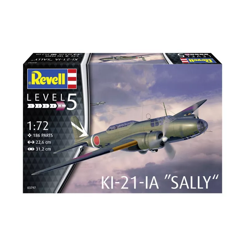 Revell KI-21-LA Sally 1:72 modelio rinkinys
