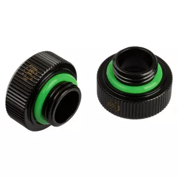 Adapteris G1/4 colio išorinis sriegis į 14 mm kietą vamzdelį BitsPower Touchaqua TA-FH14-GB, 2 vnt., juodas