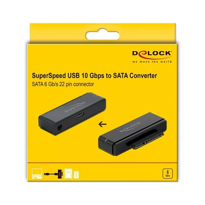 USB Type-C į SATA keitiklis DeLOCK 64188