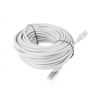 LANBERG Cat5e U/UTP RJ-45 pataisos laidas PCU5-10CC-1500-S, 15 m, pilka, CCA, 26 AWG, 100 MHz