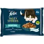 FELIX Tasty Shreds su lašiša ir tunu - 4x 80 g