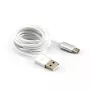 Sbox USB-TYPEC-15W USB-A į USB-C laidas, 1.5 m, kokoso baltumo
