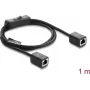 Tinklo jungiamasis kabelis DELOCK RJ45 Cat.6 F/UTP 1 m su integruotu jungikliu