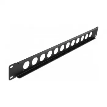 DeLOCK Patch Panel 19 colių 12 prievadų juodas