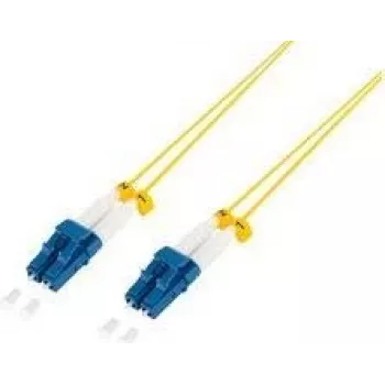 LOGILINK plonas optinis šuolas - OS2 - LC-LC duplex - vienmodis - geltonas - 1 m