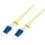 LOGILINK plonas optinis šuolas - OS2 - LC-LC duplex - vienmodis - geltonas - 1 m