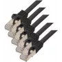S/CONN RJ45-RJ45 tinklo kabelis juodas Cat7 75511-0.5S-SET5