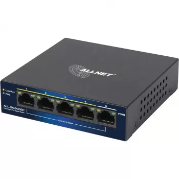 PoE jungiklis ALLNET ALL-SG8005P 5 prievadų Gigabit (5x RJ45, PoE)