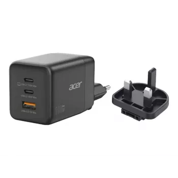 Acer 100W GaN PPS PD 3.0 įkroviklis su 3 prievadais (USB, 2x USB-C)