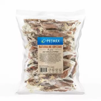 PETMEX Triušio ausys su kailiu 200 g