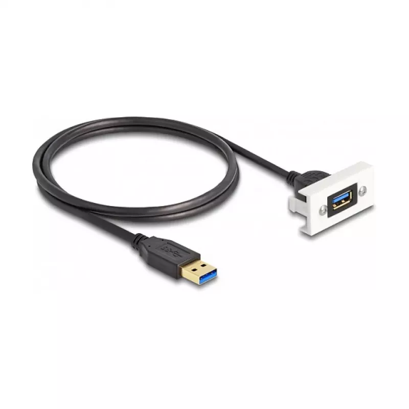 DeLOCK Easy 45 modulis SuperSpeed USB 3.2 Gen 1 USB Type-A lizdas į kištuką 1 m