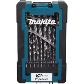 Gręžtų rinkinys Makita D-78368 HSS-GS, 25 vnt., greitapjovis plienas