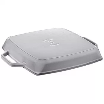 Grill keptuvė Staub 40511-684-0 kvadratinė 28 cm, tinkama indukcijai, grafito pilka