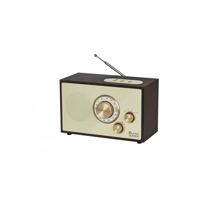 Radijo imtuvas ELTRA Nightingale USB/BT tamsiai ruda