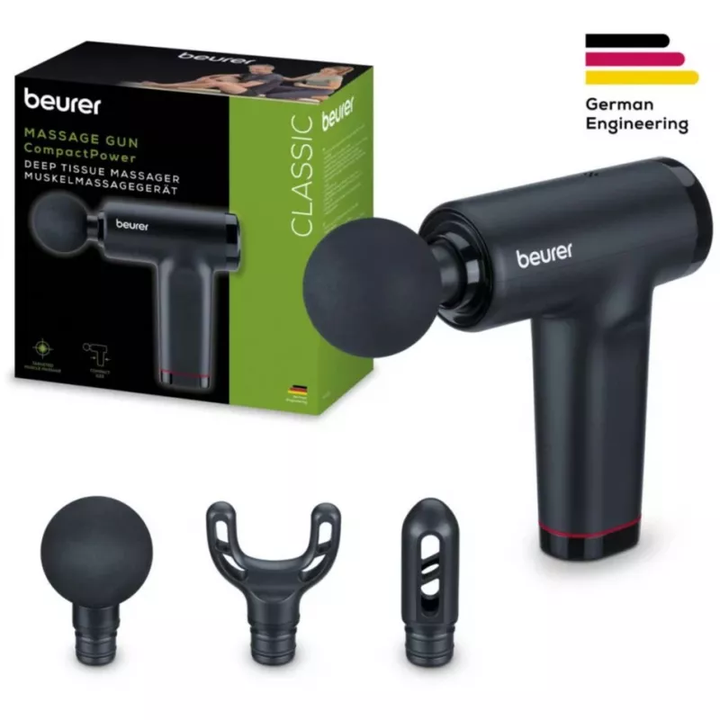 Nešiojamas masažinis prietaisas Beurer MG 89 Compact Power trigger point – juodas