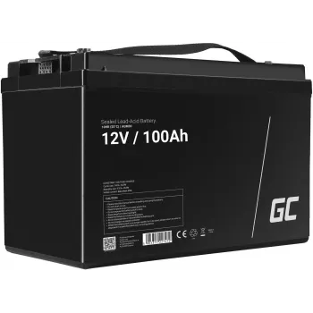 Green Cell AGM30 12 V 100 Ah sandarioji AGM baterija jūrų ir laisvalaikio transportui, 171×214×330 mm