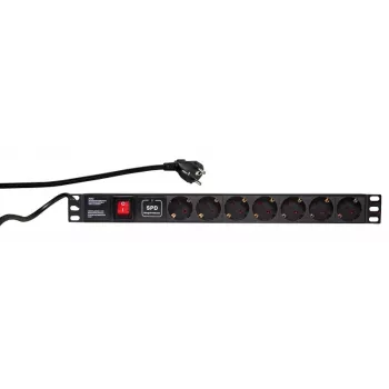 Apsauginis nuo viršįtampių LogiLink PDU7C01 juodas 7 AC lizdai 230 V 2 m