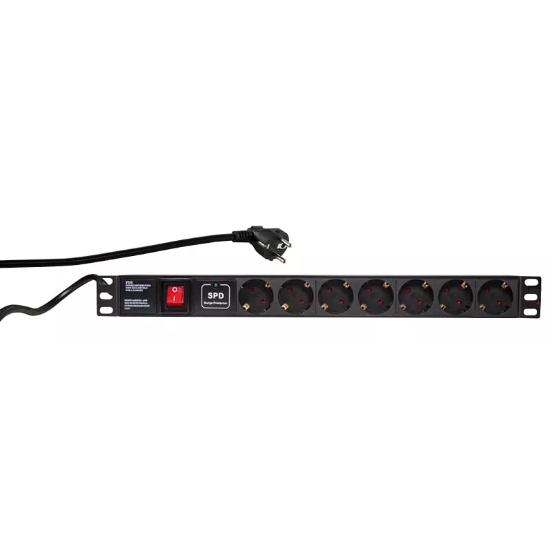 Apsauginis nuo viršįtampių LogiLink PDU7C01 juodas 7 AC lizdai 230 V 2 m