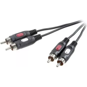 SpeaKa Professional RCA garso jungiamasis kabelis [2x RCA kištukas - 2x RCA kištukas] 1,50 m juodas (SP-7869764)