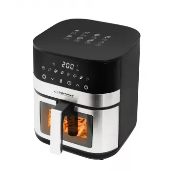 Oro gruzdintuvė ESPERANZA Pesce Alla Griglia 5 L, bekepė, 1400 W, 8 programų, 200°C, liečiamasis valdymas