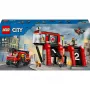 Konstruktorius LEGO City Gaisrinė su pasukamaisiais kopėčiais 60414 – 843 dalys, 5 minifigūrėlės
