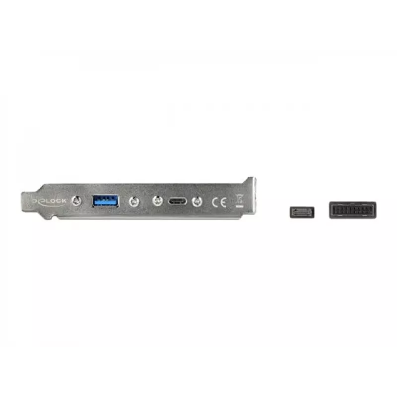 DeLOCK 89934 lizdo juostelė su 1 x USB Type-C ir 1 x USB Type-A prievadu