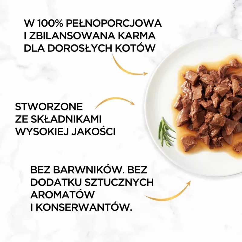 GOURMET Gold Sauce Delight Beef šlapias kačių ėdalas - 85 g
