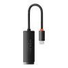 Tinklo adapteris Baseus Lite Series USB-C į RJ45 (juodas)